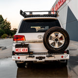 MCC REAR WHEEL CARRIER BAR WITH SINGLE JERRY CAN HOLDER FOR TOYOTA LAND CRUISER 07-21