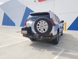 MCC REAR WHEEL CARRIER BAR WITH DUAL JERRY CAN HOLDERS FOR TOYOTA PRADO 17-20