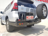 MCC REAR WHEEL CARRIER BAR WITH SINGLE JERRY CAN HOLDER FOR TOYOTA PRADO 17-20
