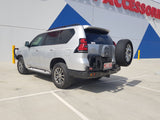 MCC REAR WHEEL CARRIER BAR WITH SINGLE JERRY CAN HOLDER FOR TOYOTA PRADO 17-20