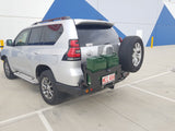 MCC REAR WHEEL CARRIER BAR WITH DUAL JERRY CAN HOLDERS FOR TOYOTA PRADO 17-20