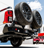 MCC REAR WHEEL CARRIER BAR WITH DUAL REAR WHEEL HOLDERS FOR MITSUBISHI TRITON 24-ON