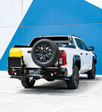 MCC REAR WHEEL CARRIER BAR WITH SINGLE JERRY CAN HOLDER FOR MITSUBISHI TRITON 24-ON