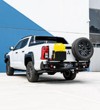MCC REAR WHEEL CARRIER BAR WITH SINGLE JERRY CAN HOLDER FOR MITSUBISHI TRITON 24-ON