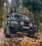 MCC FALCON STEEL A-FRAME BULLBAR WITH FOG LIGHTS FOR MITSUBISHI TRITON 96-06