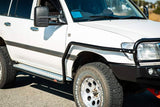 MCC CHROME INSERT SIDESTEP/RAIL KIT TO FIT 50MM BULLBAR FOR TOYOTA LANDCRUISER 98-07
