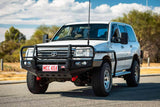 MCC FALCON A-FRAME BULLBAR WITH FOG LIGHTS FOR TOYOTA LANDCRUISER 98-07