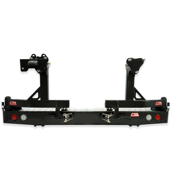 MCC REAR WHEEL CARRIER BAR WITH DUAL REAR WHEEL HOLDERS FOR TOYOTA LAND ...