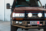MCC FALCON A-FRAME BULLBAR WITH FOG LIGHTS FOR TOYOTA LANDCRUISER 90-98