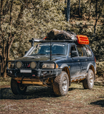 MCC FALCON STEEL A-FRAME BULLBAR WITH FOG LIGHTS FOR MITSUBISHI TRITON 96-06