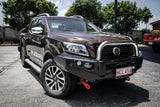 MCC FALCON STAINLESS LOOP BULLBAR WITH FOG LIGHTS FOR NISSAN NAVARA 21-ON