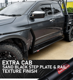 MCC BLACK SIDESTEP/RAIL KIT TO FIT 50MM BULLBAR FOR MAZDA BT50 11-21