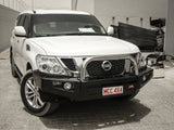 MCC FALCON STAINLESS LOOP BULLBAR WITH FOG LIGHTS FOR NISSAN PATROL 12-18