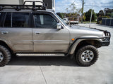 MCC BLACK SIDESTEP/RAIL KIT TO FIT 50MM BULLBAR FOR NISSAN PATROL 97-05