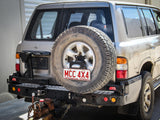 MCC REAR WHEEL CARRIER BAR WITH DUAL REAR WHEEL HOLDERS FOR NISSAN PATROL 97-05