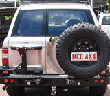 MCC REAR WHEEL CARRIER BAR WITH DUAL REAR WHEEL HOLDERS FOR NISSAN PATROL 97-05
