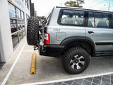 MCC REAR WHEEL CARRIER BAR WITH SINGLE JERRY CAN HOLDER FOR NISSAN PATROL 97-05