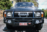 MCC FALCON A-FRAME BULLBAR WITH FOG LIGHTS FOR NISSAN PATROL 87-97