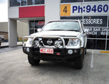 MCC FALCON TRIPLE LOOP BULLBAR WITH FOG LIGHTS FOR NISSAN NAVARA 04-10