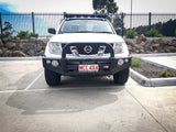 MCC FALCON BLACK LOOP BULLBAR WITH FOG LIGHTS FOR NISSAN NAVARA 04-10