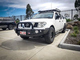 MCC FALCON BLACK LOOP BULLBAR WITH FOG LIGHTS FOR NISSAN NAVARA 04-10
