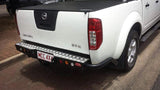 MCC JACK REAR BAR WITH CHROME STEP PLATE & LIGHT PACKAGE FOR NISSAN NAVARA 04-10