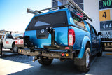 MCC REAR WHEEL CARRIER BAR WITH SINGLE JERRY CAN HOLDER FOR NISSAN NAVARA 04-10