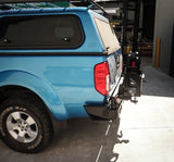 MCC REAR WHEEL CARRIER BAR WITH SINGLE JERRY CAN HOLDER FOR NISSAN NAVARA 04-10