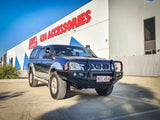 MCC FALCON A-FRAME BULLBAR WITH FOG LIGHTS FOR NISSAN NAVARA 97-15