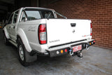 MCC JACK REAR BAR WITH CHROME STEP PLATE & LIGHT PACKAGE FOR NISSAN NAVARA 97-15