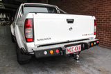 MCC JACK REAR BAR WITH CHROME STEP PLATE & LIGHT PACKAGE FOR NISSAN NAVARA 97-15