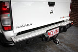 MCC JACK REAR BAR WITH CHROME STEP PLATE FOR NISSAN NAVARA 97-15