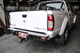 MCC JACK REAR BAR WITH CHROME STEP PLATE FOR NISSAN NAVARA 97-15