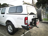 MCC REAR WHEEL CARRIER BAR WITH SINGLE JERRY CAN HOLDER FOR NISSAN NAVARA 97-15