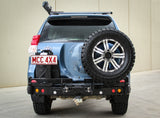 MCC REAR WHEEL CARRIER BAR WITH SINGLE JERRY CAN HOLDER FOR TOYOTA PRADO 09-17