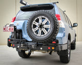 MCC REAR WHEEL CARRIER BAR WITH SINGLE JERRY CAN HOLDER FOR TOYOTA PRADO 09-17