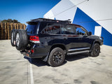 MCC REAR WHEEL CARRIER BAR WITH DUAL JERRY CAN HOLDERS FOR TOYOTA LAND CRUISER 15-20