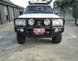 MCC FALCON A-FRAME BULLBAR WITH FOG LIGHTS FOR TOYOTA LANDCRUISER 98-07