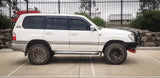 MCC CHROME INSERT SIDESTEP/RAIL KIT TO FIT 50MM BULLBAR FOR TOYOTA LANDCRUISER 98-07