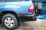 MCC REAR WHEEL CARRIER BAR WITH SINGLE JERRY CAN HOLDER FOR TOYOTA LAND CRUISER 98-07