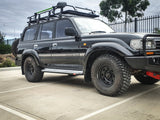 MCC CHROME INSERT SIDESTEP/RAIL KIT TO FIT 50MM BULLBAR FOR TOYOTA LANDCRUISER 90-98