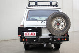 MCC REAR WHEEL CARRIER BAR WITH DUAL JERRY CAN HOLDERS FOR TOYOTA LAND CRUISER 80-90