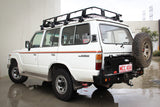MCC REAR WHEEL CARRIER BAR WITH DUAL JERRY CAN HOLDERS FOR TOYOTA LAND CRUISER 80-90