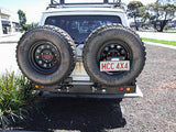 MCC REAR WHEEL CARRIER BAR WITH DUAL REAR WHEEL HOLDERS FOR TOYOTA LAND CRUISER 80-90