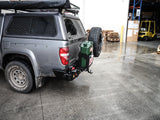 MCC REAR WHEEL CARRIER BAR WITH DUAL JERRY CAN HOLDERS FOR HOLDEN RODEO 03-11