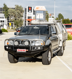MCC FALCON TRIPLE LOOP BULLBAR WITH FOG LIGHTS FOR NISSAN NAVARA 97-15