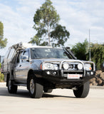 MCC FALCON TRIPLE LOOP BULLBAR WITH FOG LIGHTS FOR NISSAN NAVARA 97-15