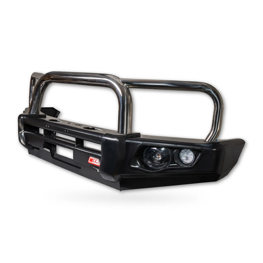 MCC FALCON TRIPLE LOOP BULLBAR WITH FOG LIGHTS FOR TOYOTA PRADO 96-02