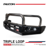 MCC FALCON TRIPLE LOOP BULLBAR WITH FOG LIGHTS FOR TOYOTA HILUX 05-11