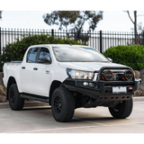MCC FALCON BLACK LOOP BULLBAR WITH FOG LIGHTS FOR TOYOTA HILUX 15-20